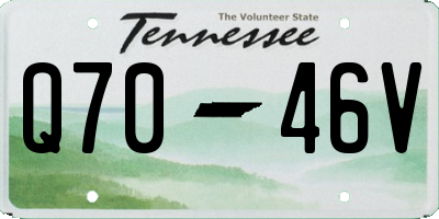 TN license plate Q7046V