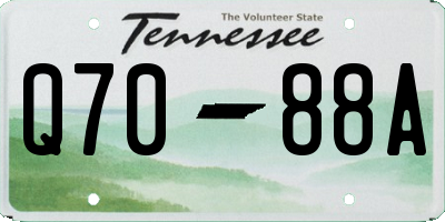 TN license plate Q7088A