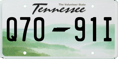 TN license plate Q7091I