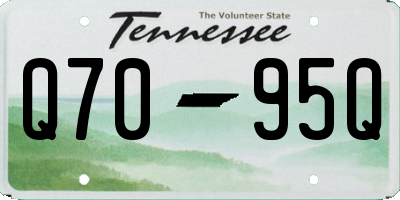 TN license plate Q7095Q