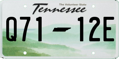 TN license plate Q7112E