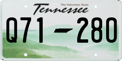 TN license plate Q7128O