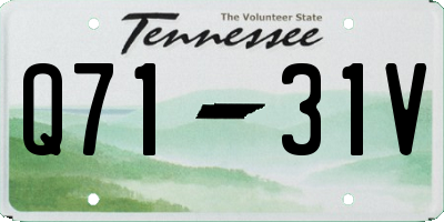 TN license plate Q7131V
