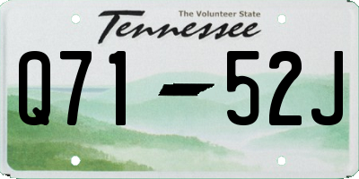 TN license plate Q7152J