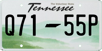 TN license plate Q7155P