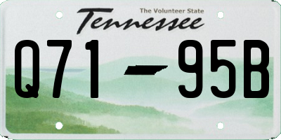 TN license plate Q7195B