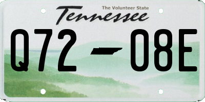 TN license plate Q7208E