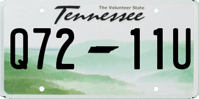 TN license plate Q7211U