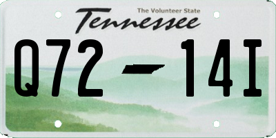 TN license plate Q7214I