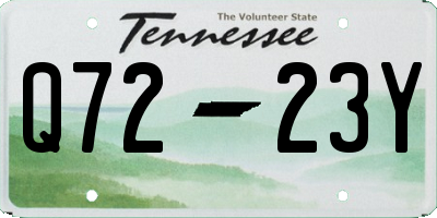 TN license plate Q7223Y