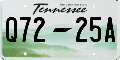 TN license plate Q7225A
