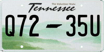 TN license plate Q7235U