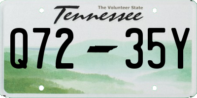 TN license plate Q7235Y