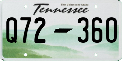 TN license plate Q7236O