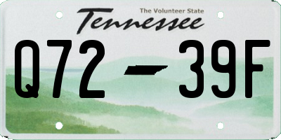 TN license plate Q7239F