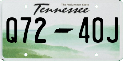TN license plate Q7240J