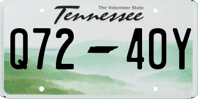TN license plate Q7240Y