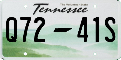TN license plate Q7241S