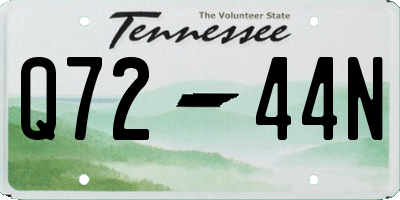 TN license plate Q7244N