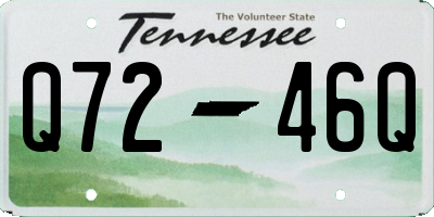 TN license plate Q7246Q