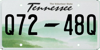 TN license plate Q7248Q