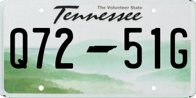 TN license plate Q7251G