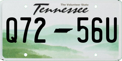 TN license plate Q7256U