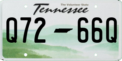 TN license plate Q7266Q