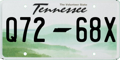 TN license plate Q7268X