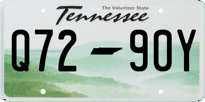 TN license plate Q7290Y