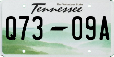TN license plate Q7309A