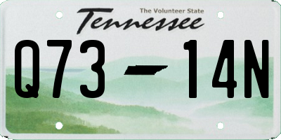 TN license plate Q7314N