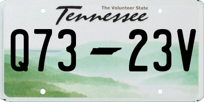 TN license plate Q7323V