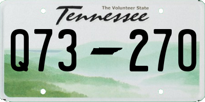 TN license plate Q7327O