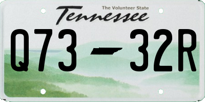 TN license plate Q7332R