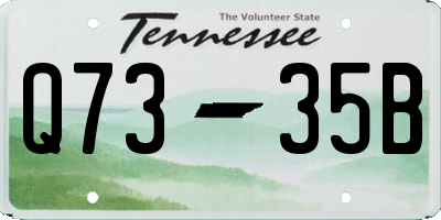 TN license plate Q7335B