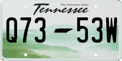 TN license plate Q7353W