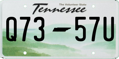 TN license plate Q7357U