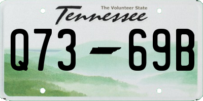 TN license plate Q7369B