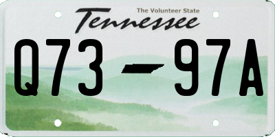 TN license plate Q7397A