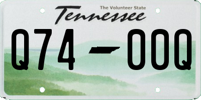 TN license plate Q7400Q
