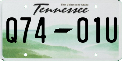 TN license plate Q7401U