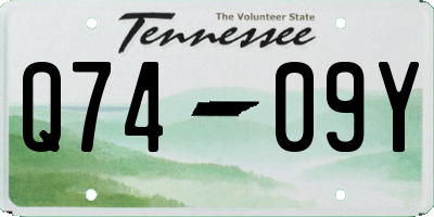 TN license plate Q7409Y