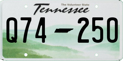 TN license plate Q7425O