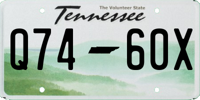 TN license plate Q7460X