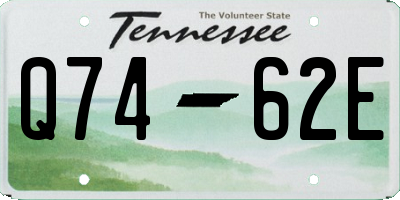 TN license plate Q7462E