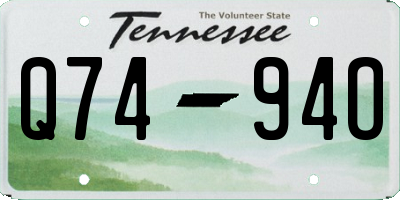 TN license plate Q7494O