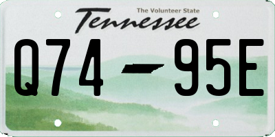 TN license plate Q7495E