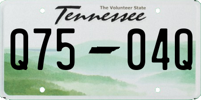 TN license plate Q7504Q