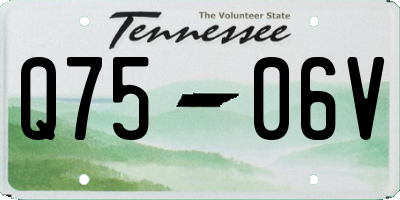 TN license plate Q7506V